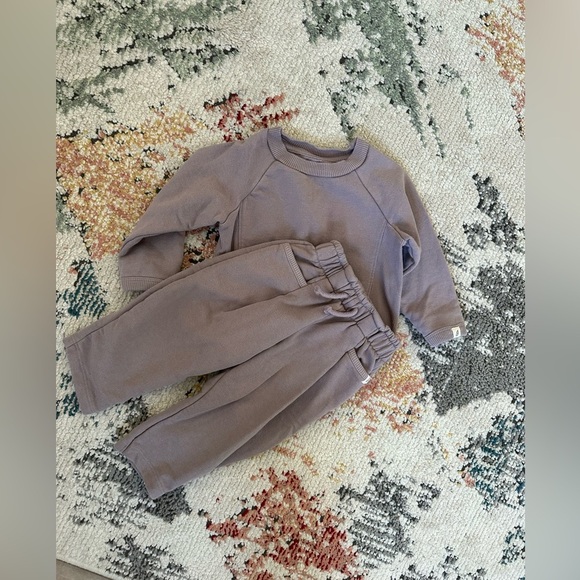 Easy-Peasy Organic Cotton Crewneck Sweatshirt & Joggers Set Size 18 Months - Picture 6 of 11